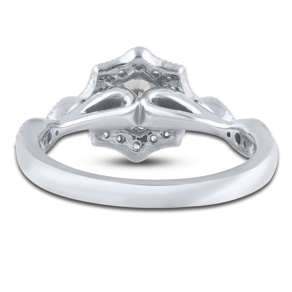 Diamond Engagement Ring 7/8 ct tw Round 14K White Gold dvuxHQ5f