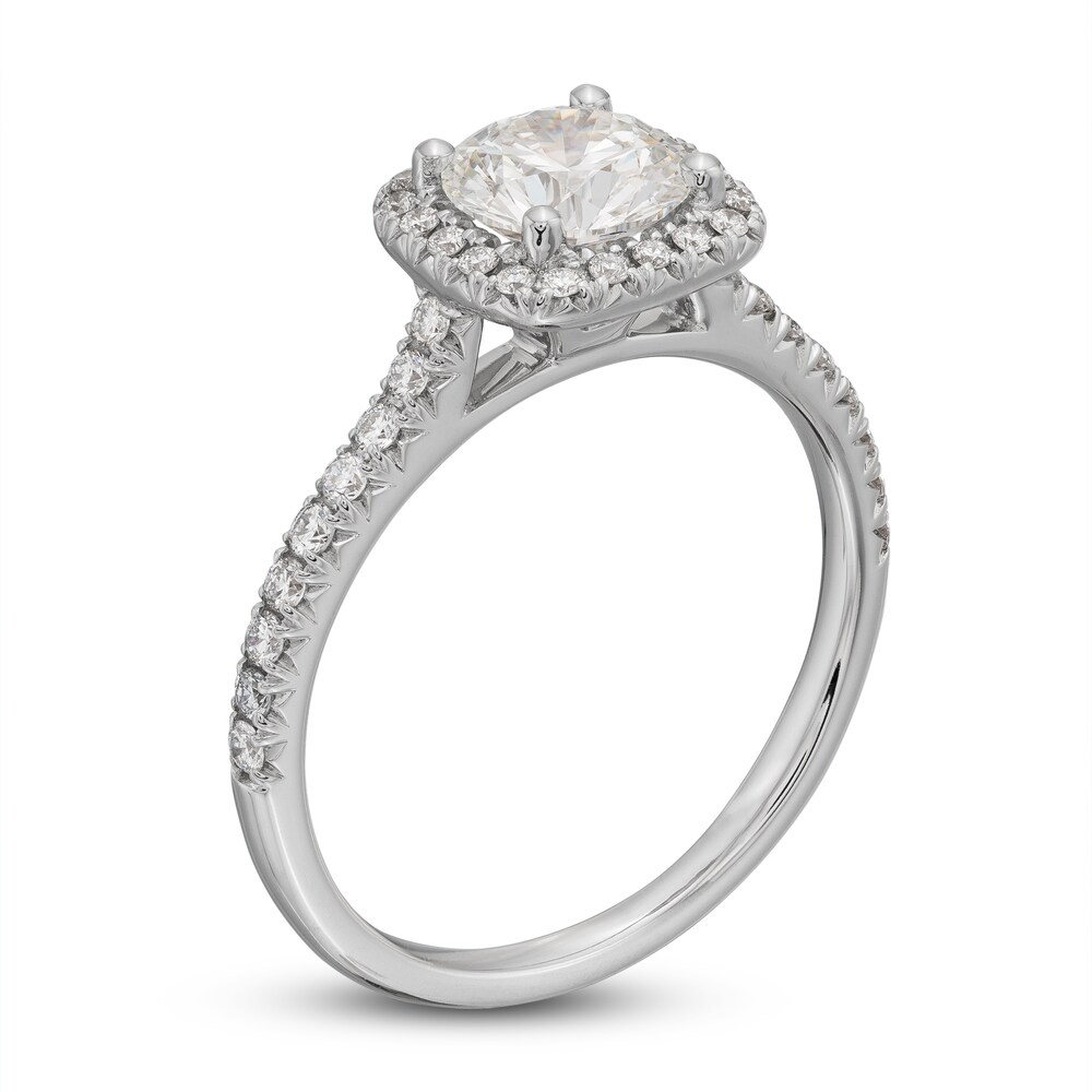 Lab-Created Diamond Engagement Ring 1-1/3 ct tw Round 14K White Gold eLjXPWI3 Lab-Created Diamond Engagement Ring 1-1/3 ct tw Round 14K White Gold eLjXPWI3