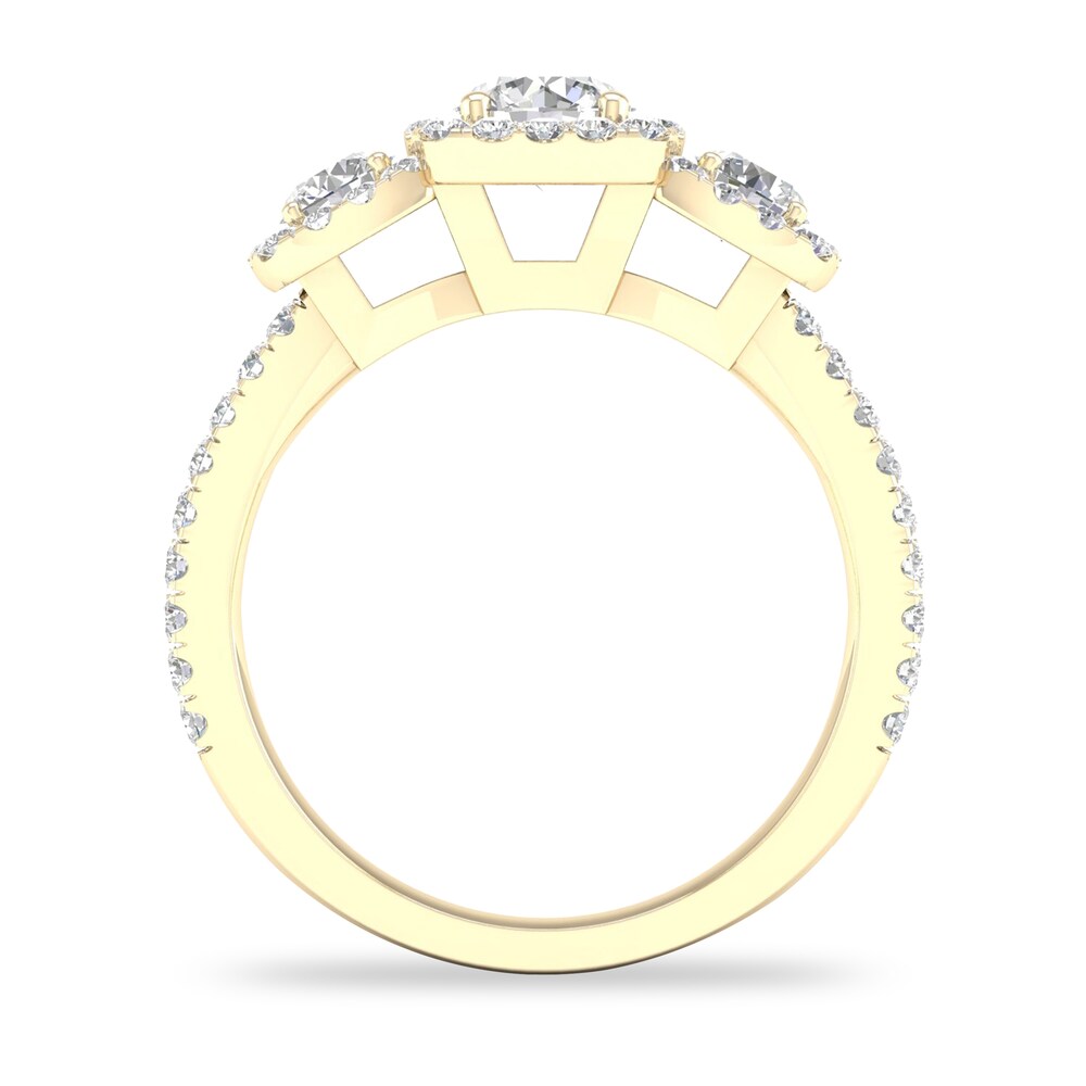Diamond Ring 1-1/3 ct tw Round-cut 14K Yellow Gold eS45pJsV Diamond Ring 1-1/3 ct tw Round-cut 14K Yellow Gold eS45pJsV