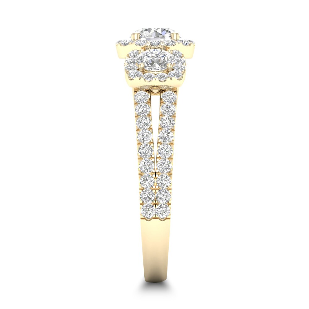 Diamond Ring 1-1/3 ct tw Round-cut 14K Yellow Gold eS45pJsV Diamond Ring 1-1/3 ct tw Round-cut 14K Yellow Gold eS45pJsV