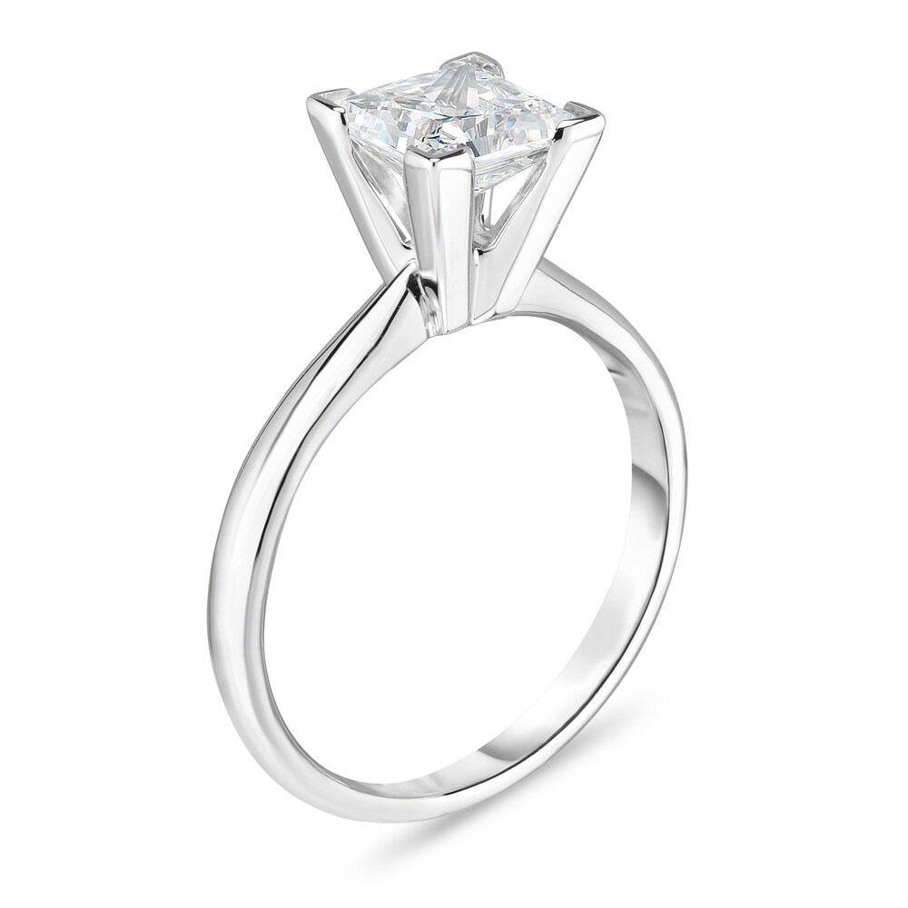 Diamond Solitaire Ring 1 ct tw Princess 14K White Gold (I1/I) eeZYoG1E Diamond Solitaire Ring 1 ct tw Princess 14K White Gold (I1/I) eeZYoG1E