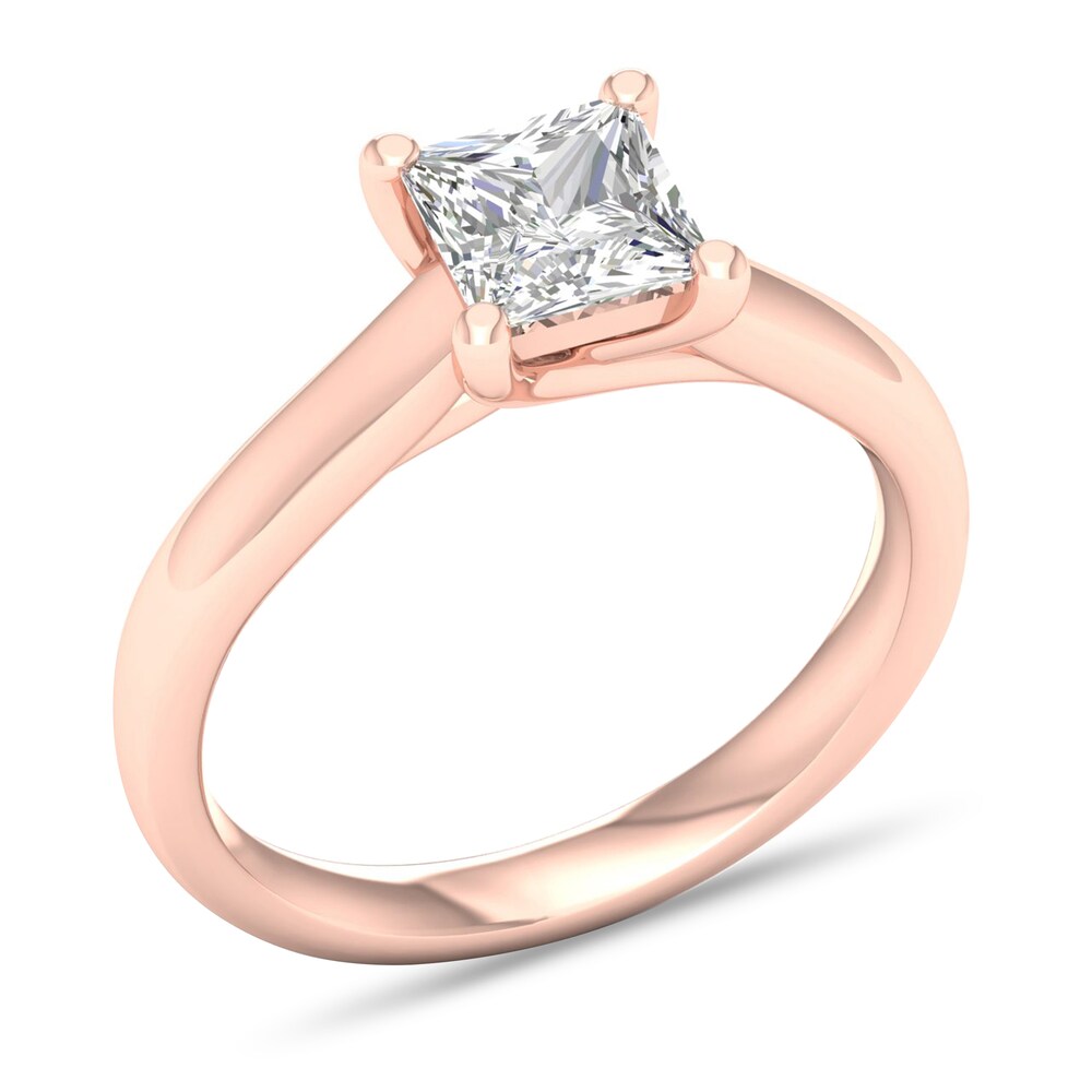 Diamond Solitaire Ring 1-1/4 ct tw Princess-cut 14K Rose Gold (I1/I) eiMmxJcx Diamond Solitaire Ring 1-1/4 ct tw Princess-cut 14K Rose Gold (I1/I) eiMmxJcx
