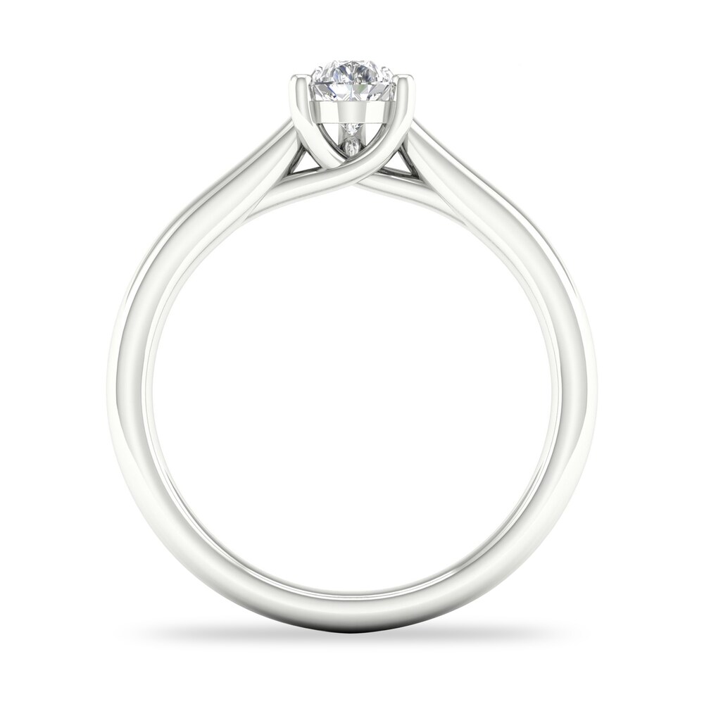 Diamond Solitaire Ring 1/2 ct tw Pear-shaped 14K White Gold (SI2/I) errGgj56 Diamond Solitaire Ring 1/2 ct tw Pear-shaped 14K White Gold (SI2/I) errGgj56