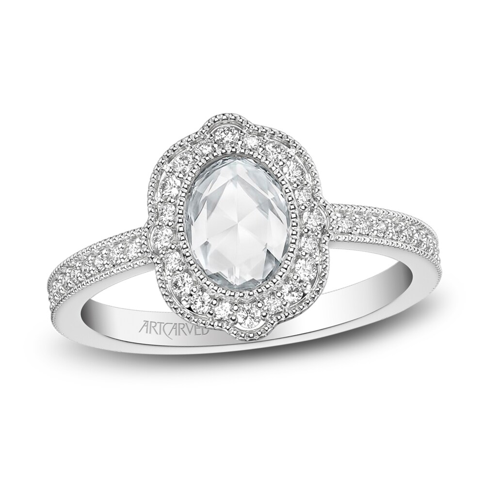 ArtCarved Rose-Cut Diamond Bridal Set 3/4 ct tw 14K White Gold fJOGeMRy ArtCarved Rose-Cut Diamond Bridal Set 3/4 ct tw 14K White Gold fJOGeMRy