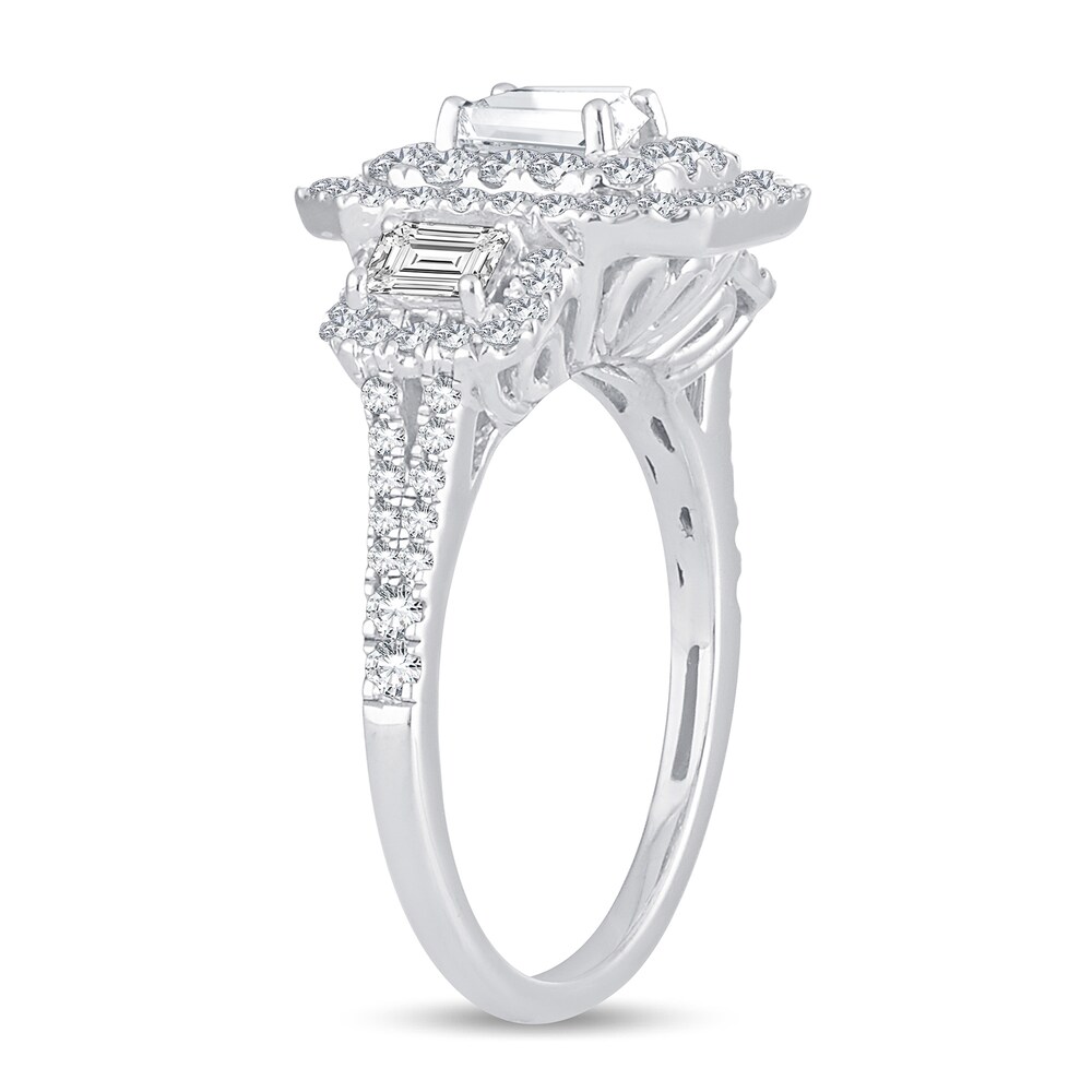 Diamond Ring 1-1/2 ct tw Emerald-cut 14K White Gold ffmJa3x0 Diamond Ring 1-1/2 ct tw Emerald-cut 14K White Gold ffmJa3x0