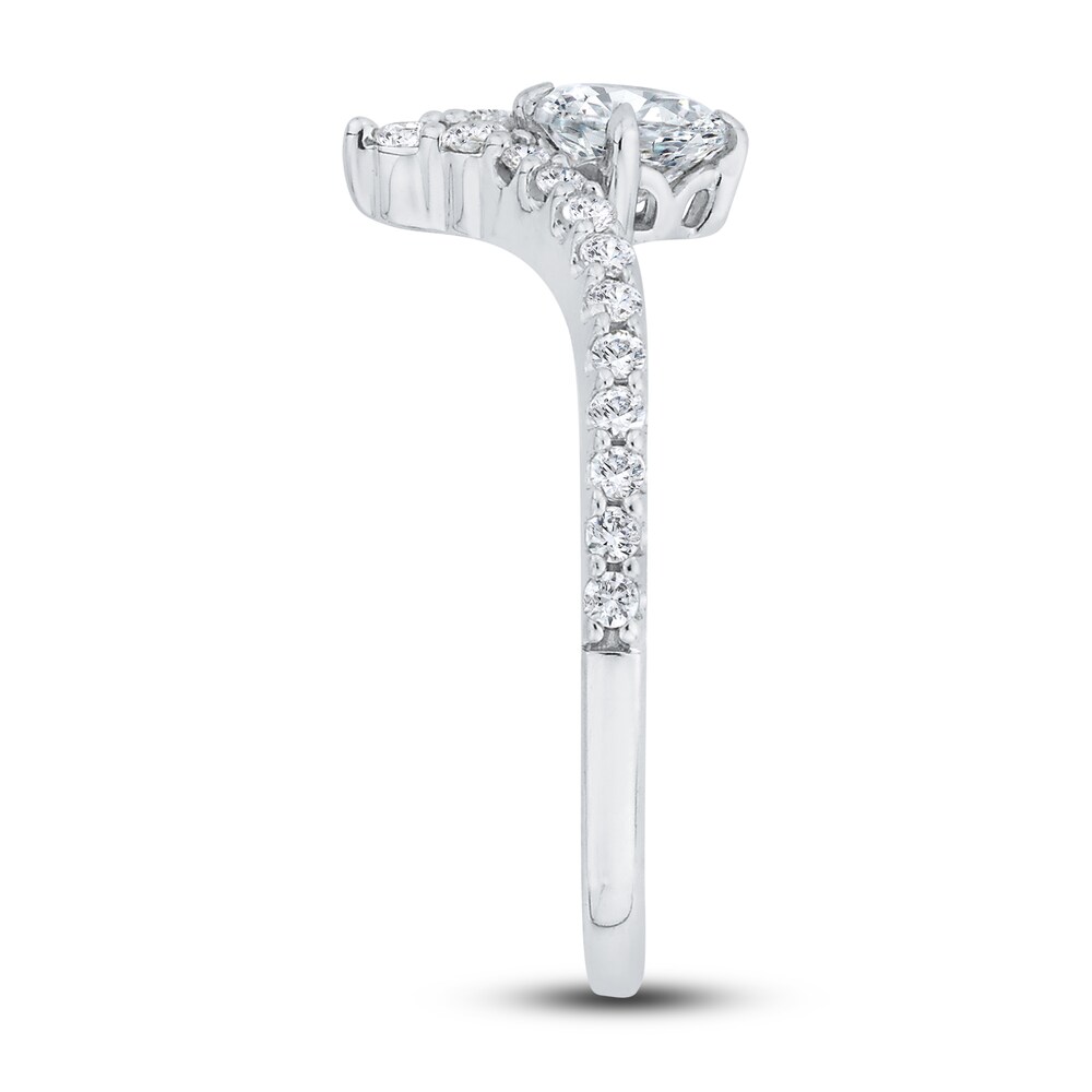 Diamond Engagement Ring 5/8 ct tw Round 14K White Gold fmOlSnjz Diamond Engagement Ring 5/8 ct tw Round 14K White Gold fmOlSnjz