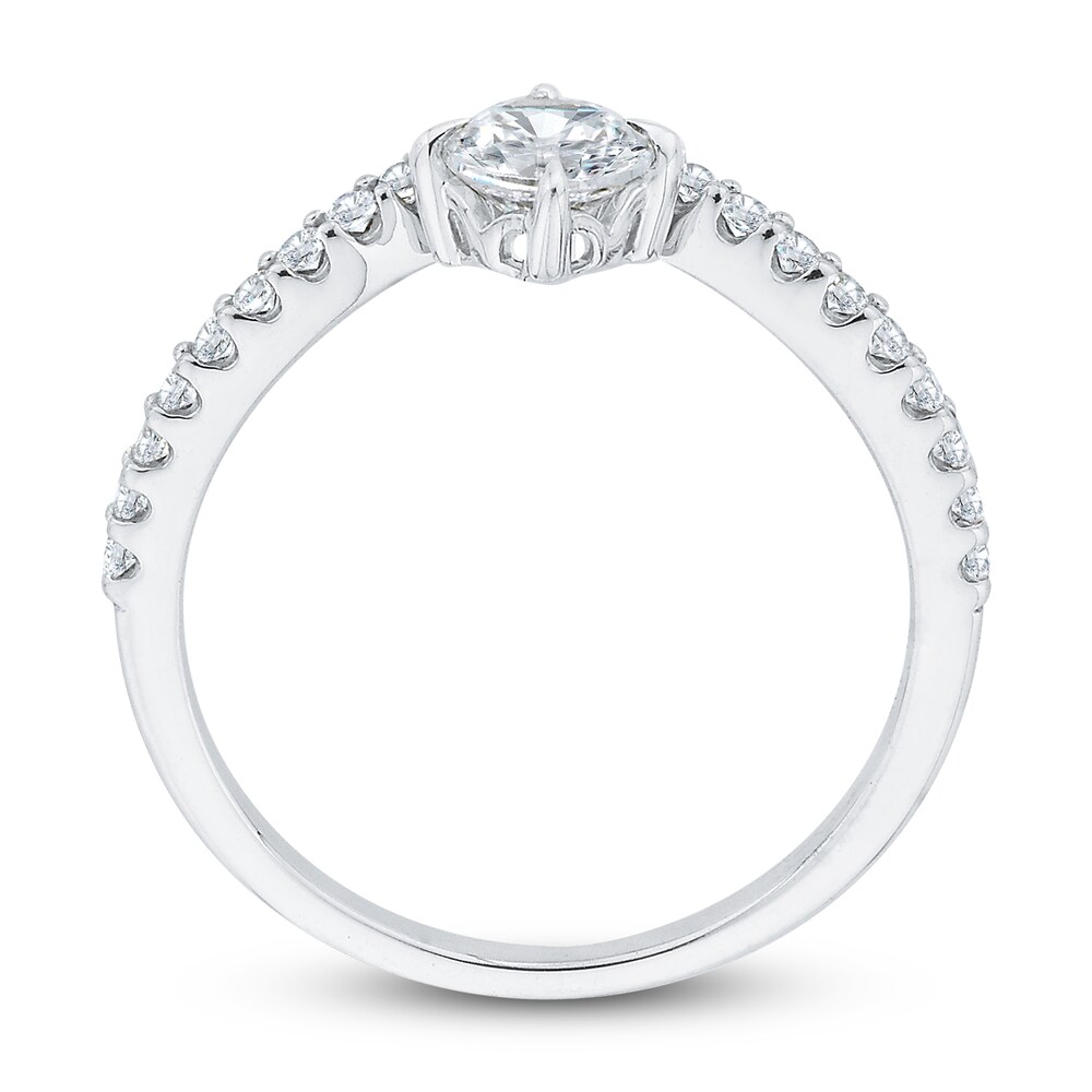 Diamond Engagement Ring 5/8 ct tw Round 14K White Gold fmOlSnjz Diamond Engagement Ring 5/8 ct tw Round 14K White Gold fmOlSnjz