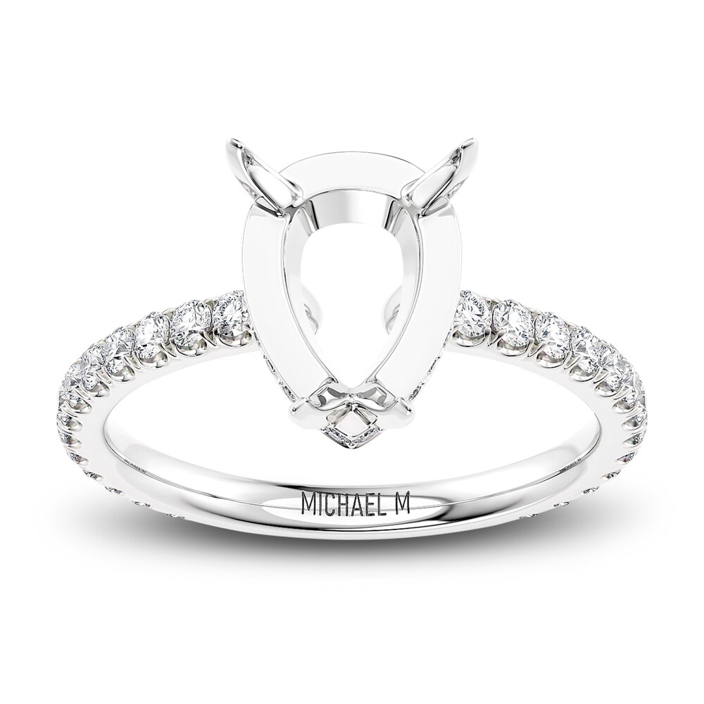 Michael M Diamond Engagement Ring Setting 1/3 ct tw Round 18K White Gold (Center diamond is sold separately) g68paZqF Michael M Diamond Engagement Ring Setting 1/3 ct tw Round 18K White Gold (Center diamond is sold separately) g68paZqF