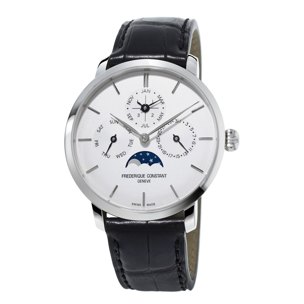 Frederique Constant Slimline Perpetual Calendar Men's Automatic Watch FC-775S4S6 gCUqqiWu