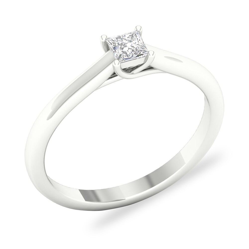 Diamond Solitaire Ring 1/4 ct tw Princess-cut Platinum (SI2/I) gIpviHkF Diamond Solitaire Ring 1/4 ct tw Princess-cut Platinum (SI2/I) gIpviHkF