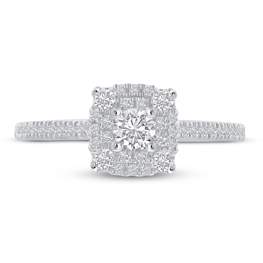 Diamond Engagement Ring 1/2 ct tw Round 14K White Gold gPWr6QiP Diamond Engagement Ring 1/2 ct tw Round 14K White Gold gPWr6QiP