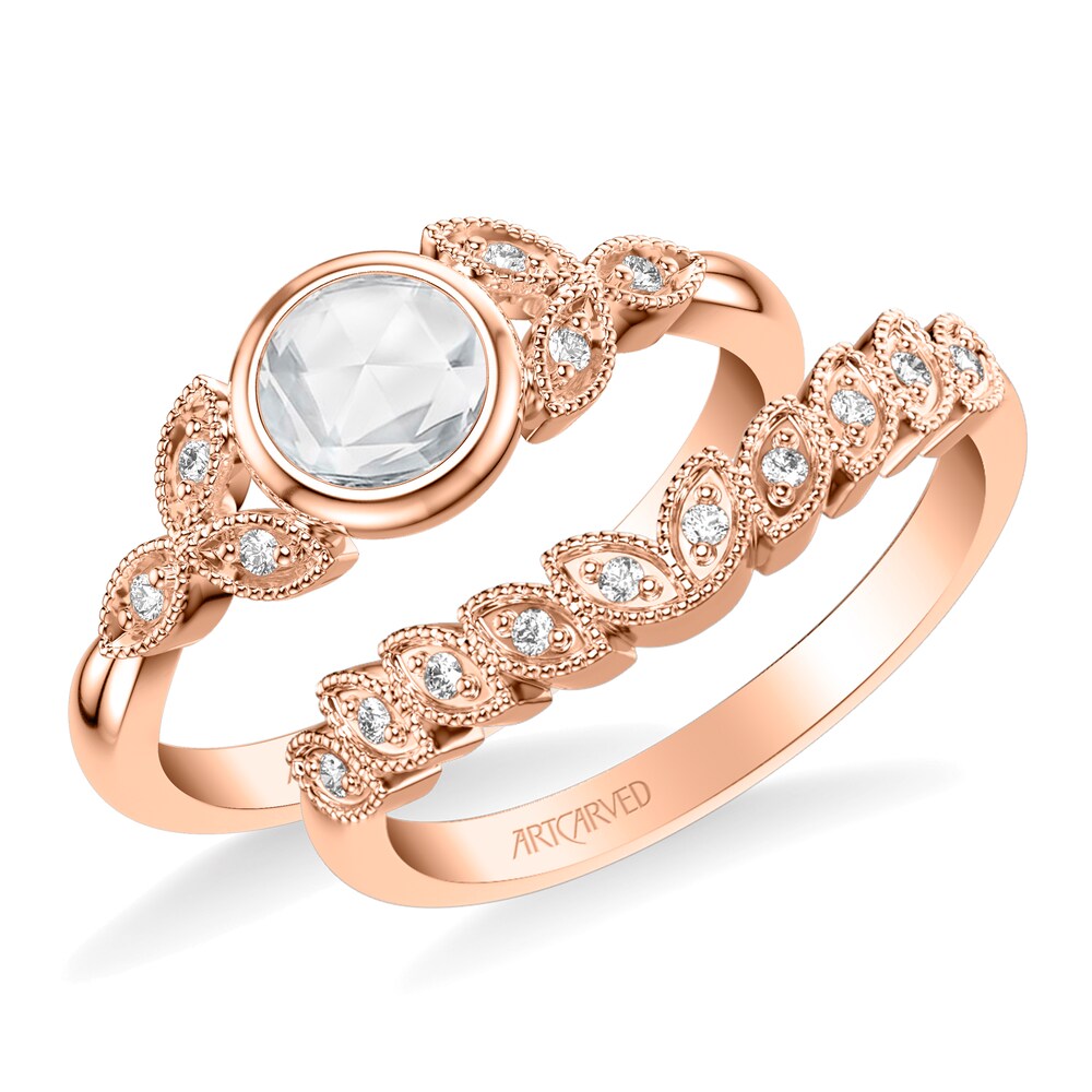 ArtCarved Rose-Cut Diamond Bridal Set 5/8 ct tw 14K Rose Gold gXT5wxft ArtCarved Rose-Cut Diamond Bridal Set 5/8 ct tw 14K Rose Gold gXT5wxft
