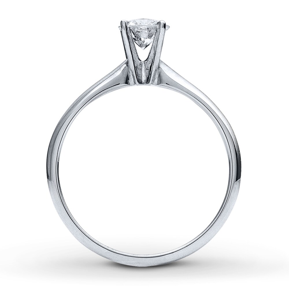 Diamond Solitaire Ring 1/2 carat Round-cut 14K White Gold (I2/I) gchywahy Diamond Solitaire Ring 1/2 carat Round-cut 14K White Gold (I2/I) gchywahy