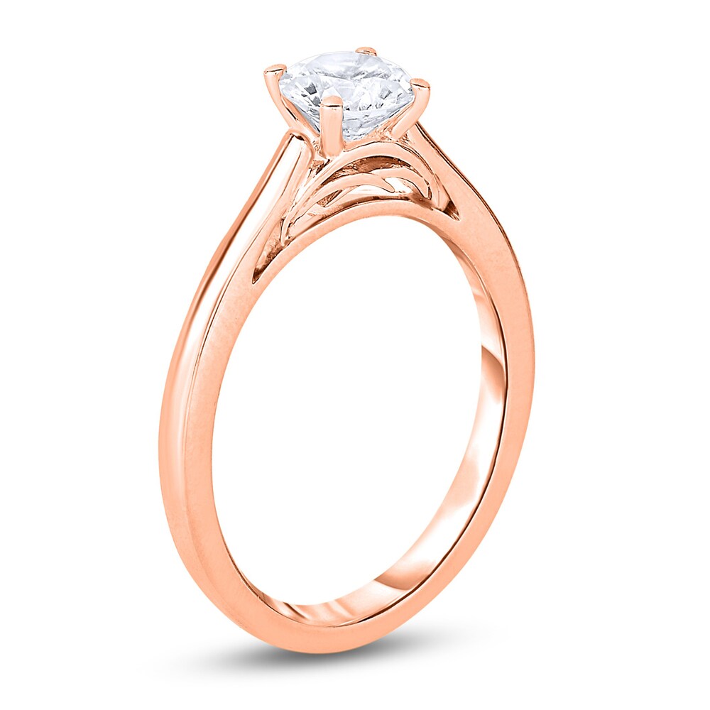 Diamond Solitaire Engagement Ring 1/2 ct tw Round 14K Rose Gold (I2/I) gdeyntqN Diamond Solitaire Engagement Ring 1/2 ct tw Round 14K Rose Gold (I2/I) gdeyntqN