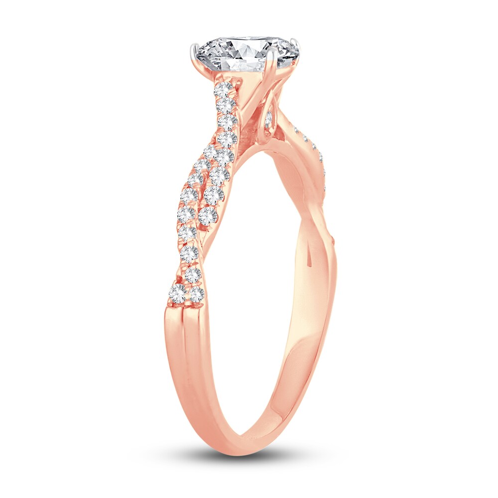 Diamond Ring 3/4 ct tw Princess 14K Rose Gold gxD3XPdC Diamond Ring 3/4 ct tw Princess 14K Rose Gold gxD3XPdC