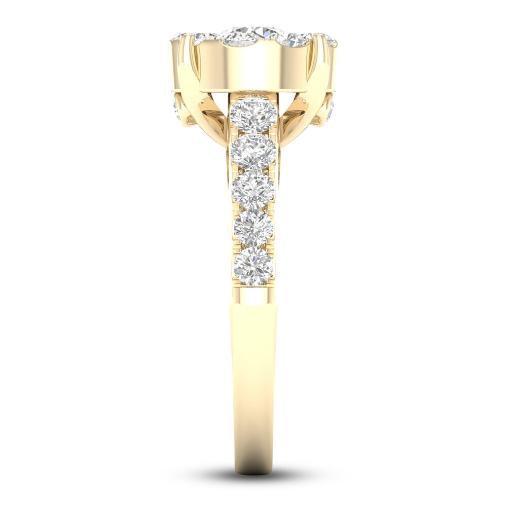 Diamond Engagement Ring 2 ct tw Round 14K Yellow Gold h8gpVWIj