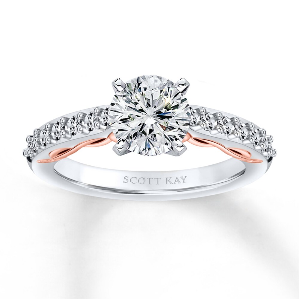 Scott Kay Diamond Ring Setting 1/3 carat tw 14K Two-Tone Gold hNYI57i3 Scott Kay Diamond Ring Setting 1/3 carat tw 14K Two-Tone Gold hNYI57i3