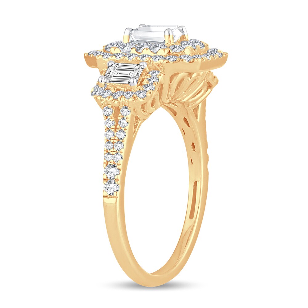 Diamond Ring 1-1/2 ct tw Emerald-cut 14K Yellow Gold hVOyuas8 Diamond Ring 1-1/2 ct tw Emerald-cut 14K Yellow Gold hVOyuas8