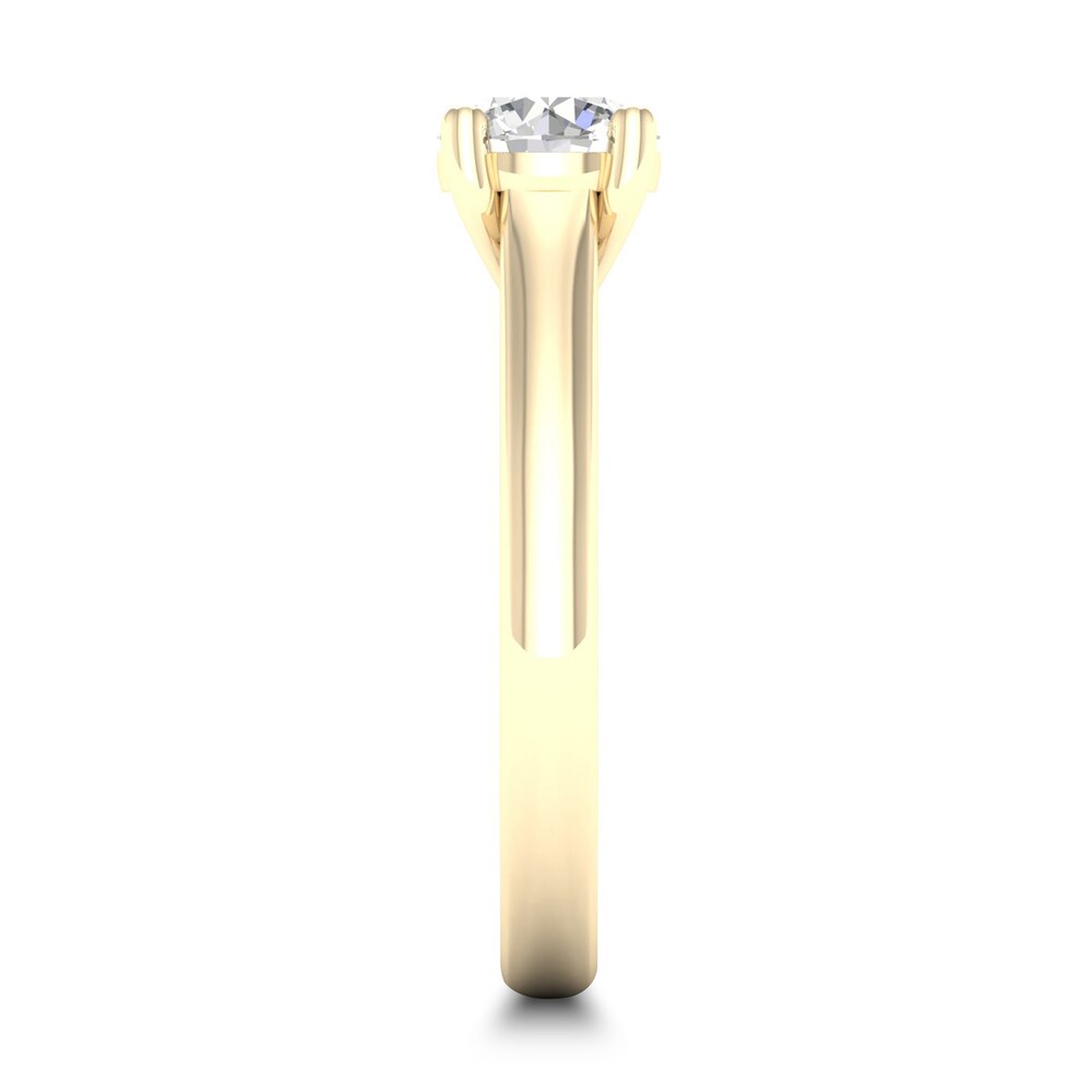 Diamond Solitaire Ring 1 ct tw Round-cut 14K Yellow Gold (SI2/I) hrzYSoav