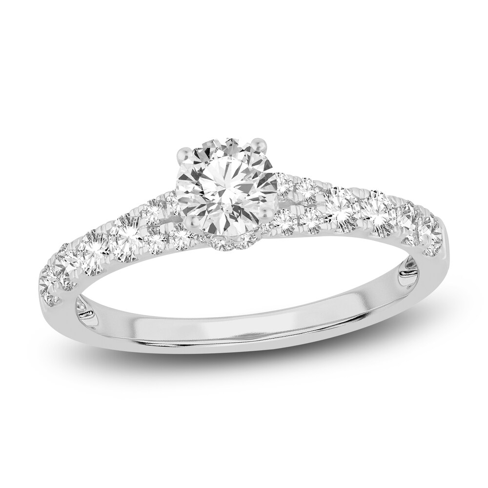 Diamond Engagement Ring 1 ct tw Round 14K White Gold huG2mE6f Diamond Engagement Ring 1 ct tw Round 14K White Gold huG2mE6f