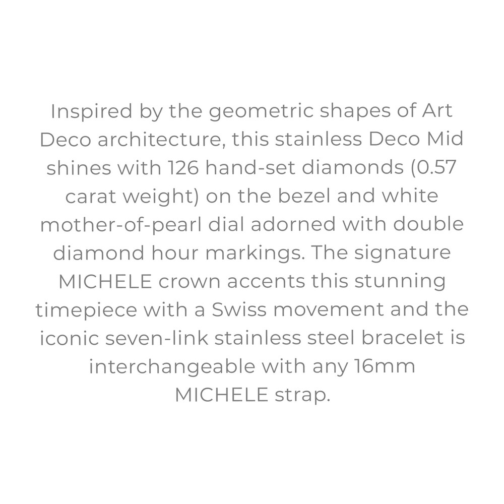 MICHELE Deco Madison Women\'s Watch MWW06V000122 hymmTDB0 MICHELE Deco Madison Women\'s Watch MWW06V000122 hymmTDB0