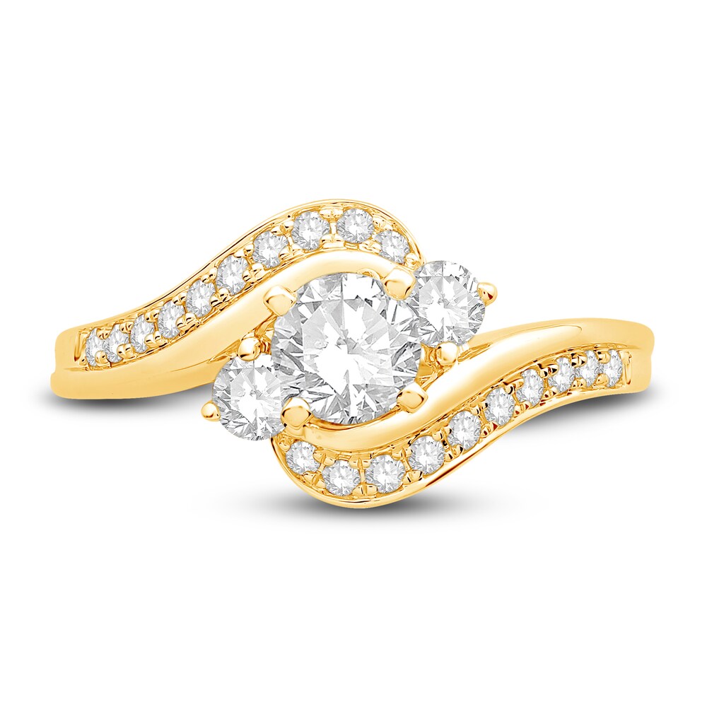 Diamond Engagement Ring 7/8 ct tw Round 14K Yellow Gold i6hb0xXN Diamond Engagement Ring 7/8 ct tw Round 14K Yellow Gold i6hb0xXN