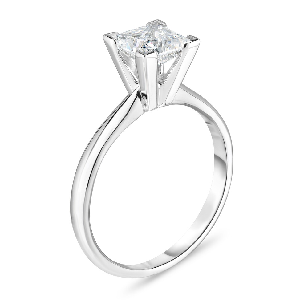 Diamond Solitaire Ring 7/8 ct tw Princess 14K White Gold (I1/I) iWpphSSF Diamond Solitaire Ring 7/8 ct tw Princess 14K White Gold (I1/I) iWpphSSF