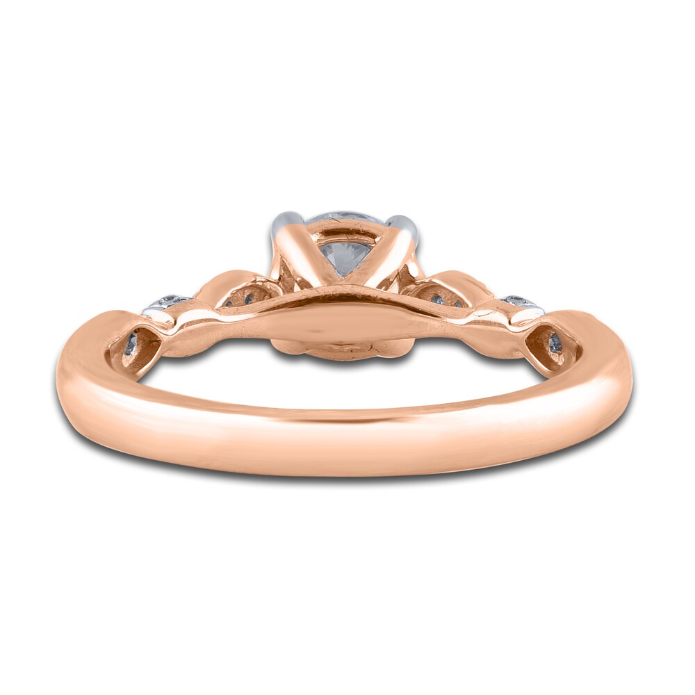 Diamond Engagement Ring 7/8 ct tw Round 14K Rose Gold iaukbkKe