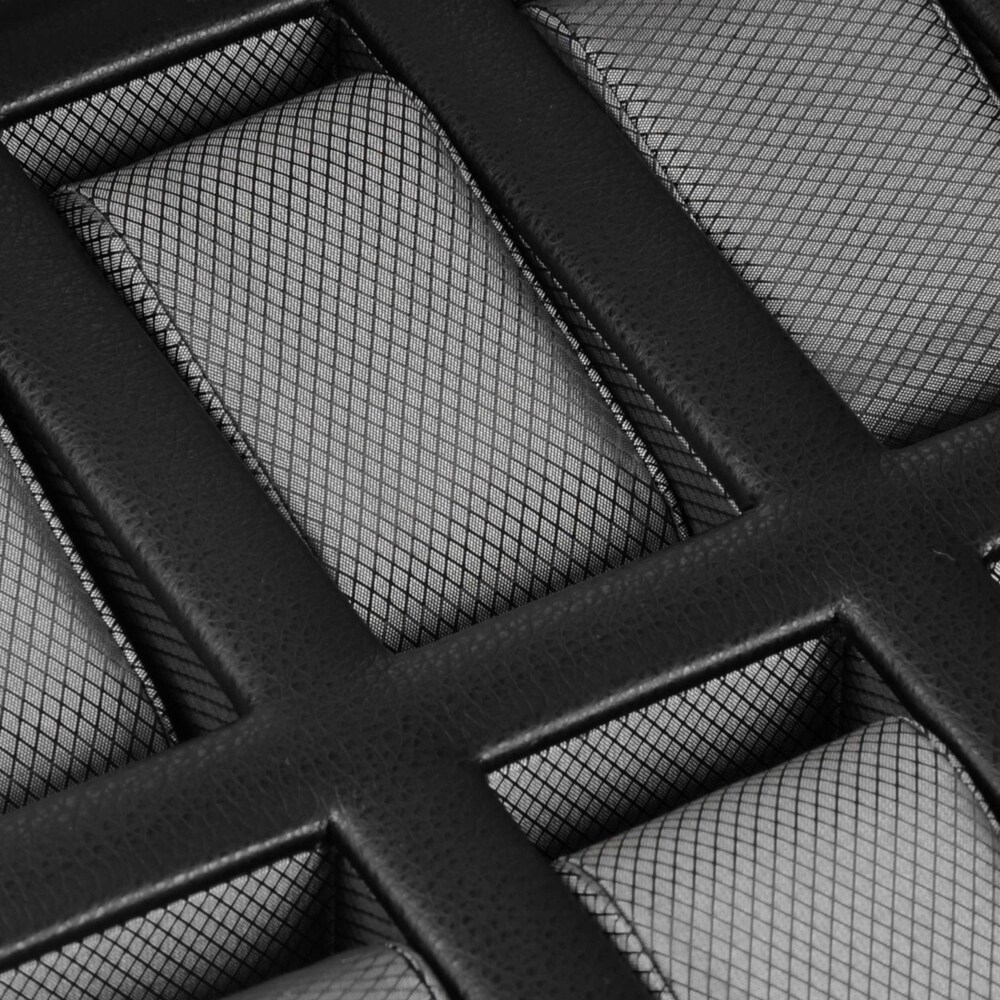 WOLF Windsor 10 Piece Watch Box Black Vegan Leather iiPaZKOL WOLF Windsor 10 Piece Watch Box Black Vegan Leather iiPaZKOL