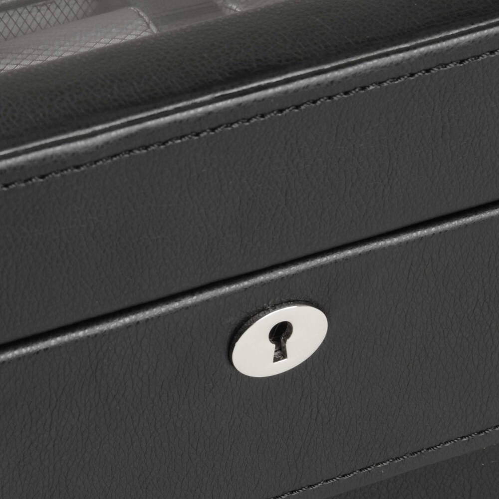 WOLF Windsor 10 Piece Watch Box Black Vegan Leather iiPaZKOL WOLF Windsor 10 Piece Watch Box Black Vegan Leather iiPaZKOL