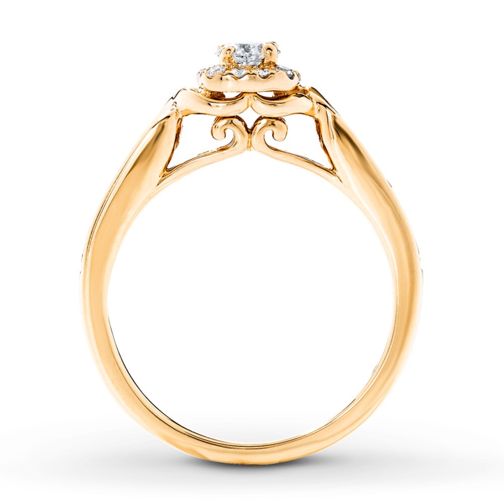 Diamond Engagement Ring 1/2 ct tw Round-cut 14K Yellow Gold ir1TAE6v Diamond Engagement Ring 1/2 ct tw Round-cut 14K Yellow Gold ir1TAE6v