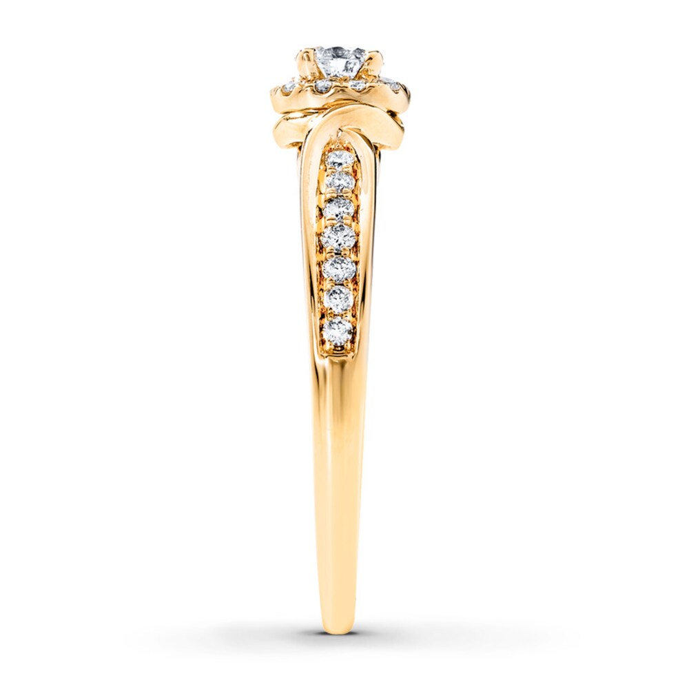 Diamond Engagement Ring 1/2 ct tw Round-cut 14K Yellow Gold ir1TAE6v Diamond Engagement Ring 1/2 ct tw Round-cut 14K Yellow Gold ir1TAE6v