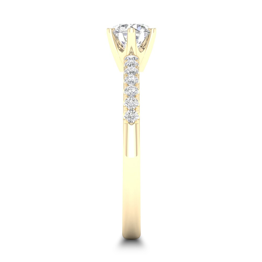 Diamond Ring 1/2 ct tw Round-cut 14K Yellow Gold iv7JW4VK