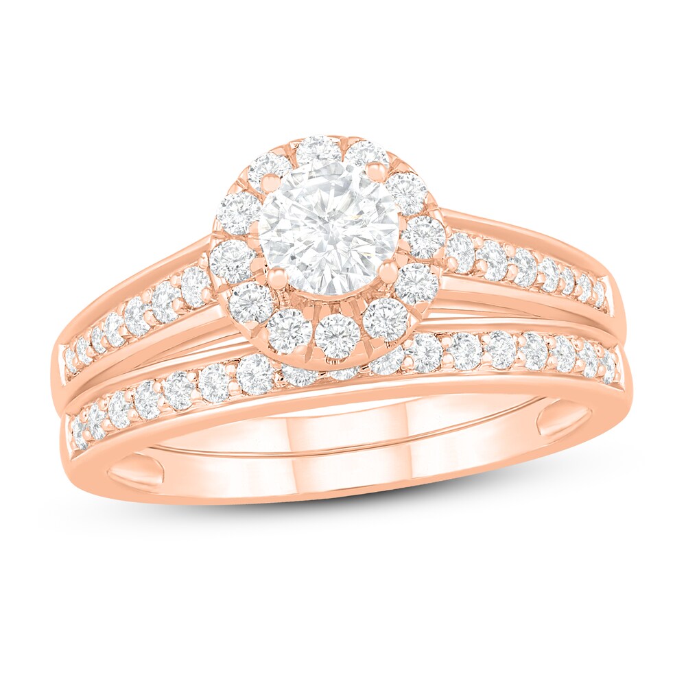 Diamond Bridal Set 3/4 ct tw Round 14K Rose Gold j8Eyd1JH Diamond Bridal Set 3/4 ct tw Round 14K Rose Gold j8Eyd1JH