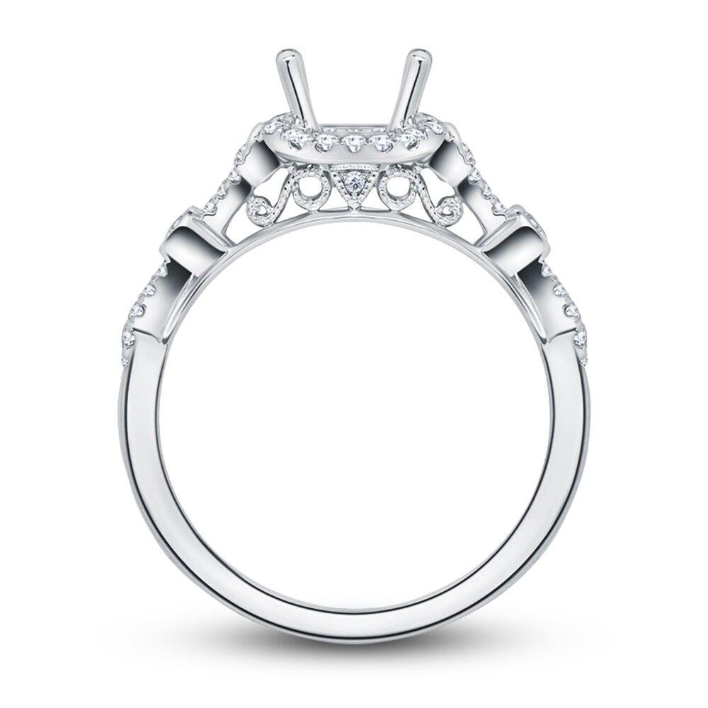 Kirk Kara Diamond Ring Setting 1/4 ct tw Round 18K White Gold jNbf8w7d Kirk Kara Diamond Ring Setting 1/4 ct tw Round 18K White Gold jNbf8w7d