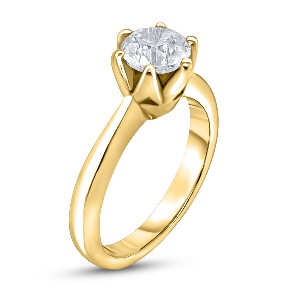 Diamond Solitaire Ring 1 ct tw Round 14K Yellow Gold (I2/I) jTQfmB2k Diamond Solitaire Ring 1 ct tw Round 14K Yellow Gold (I2/I) jTQfmB2k