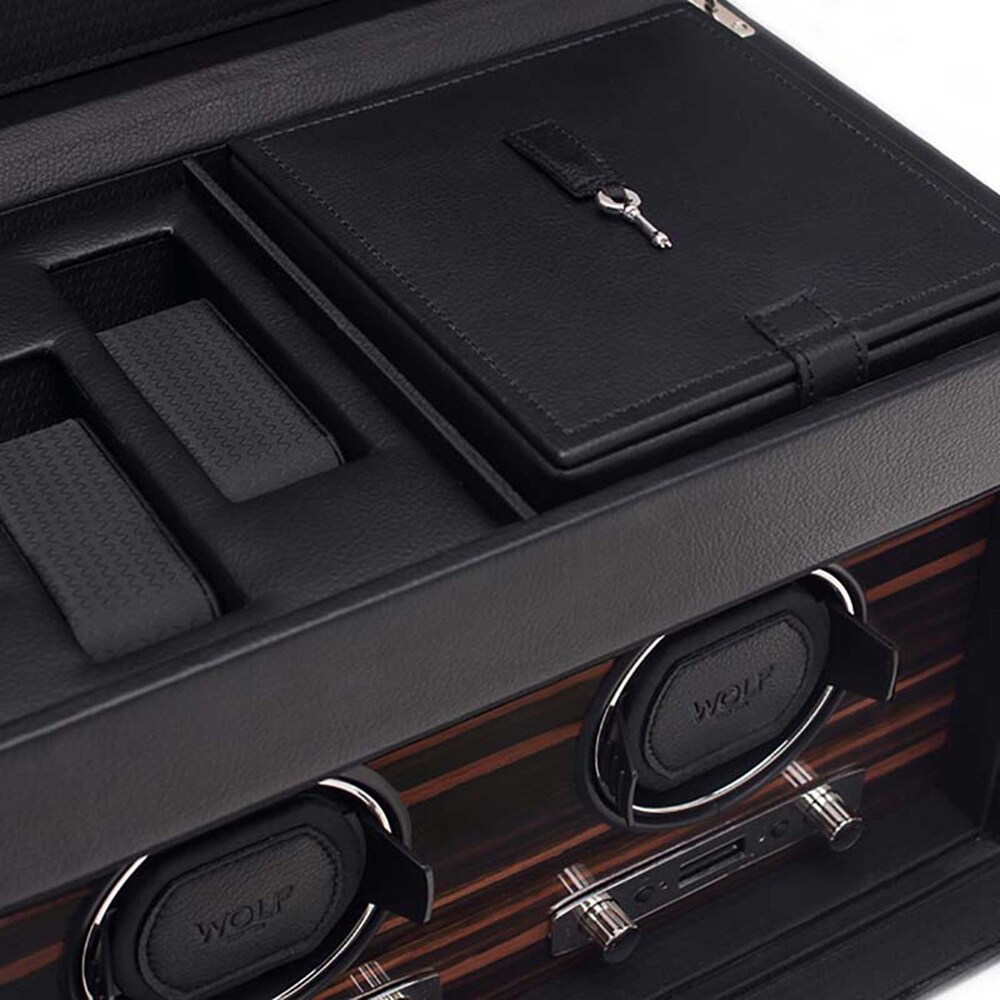 WOLF Roadster Double Watch Winder with Storage jc00EmMm WOLF Roadster Double Watch Winder with Storage jc00EmMm