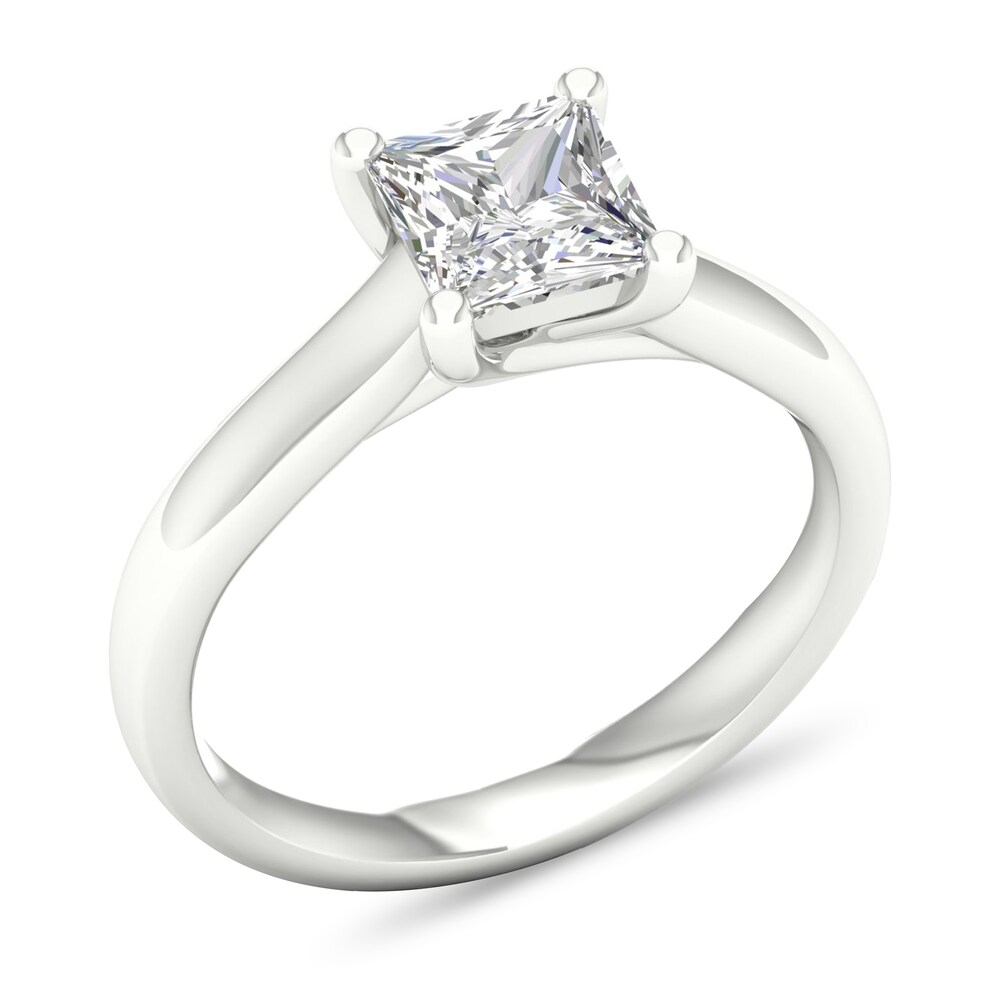 Diamond Solitaire Ring 1-1/2 ct tw Princess-cut 14K White Gold (SI2/I) jt3x0gF2 Diamond Solitaire Ring 1-1/2 ct tw Princess-cut 14K White Gold (SI2/I) jt3x0gF2