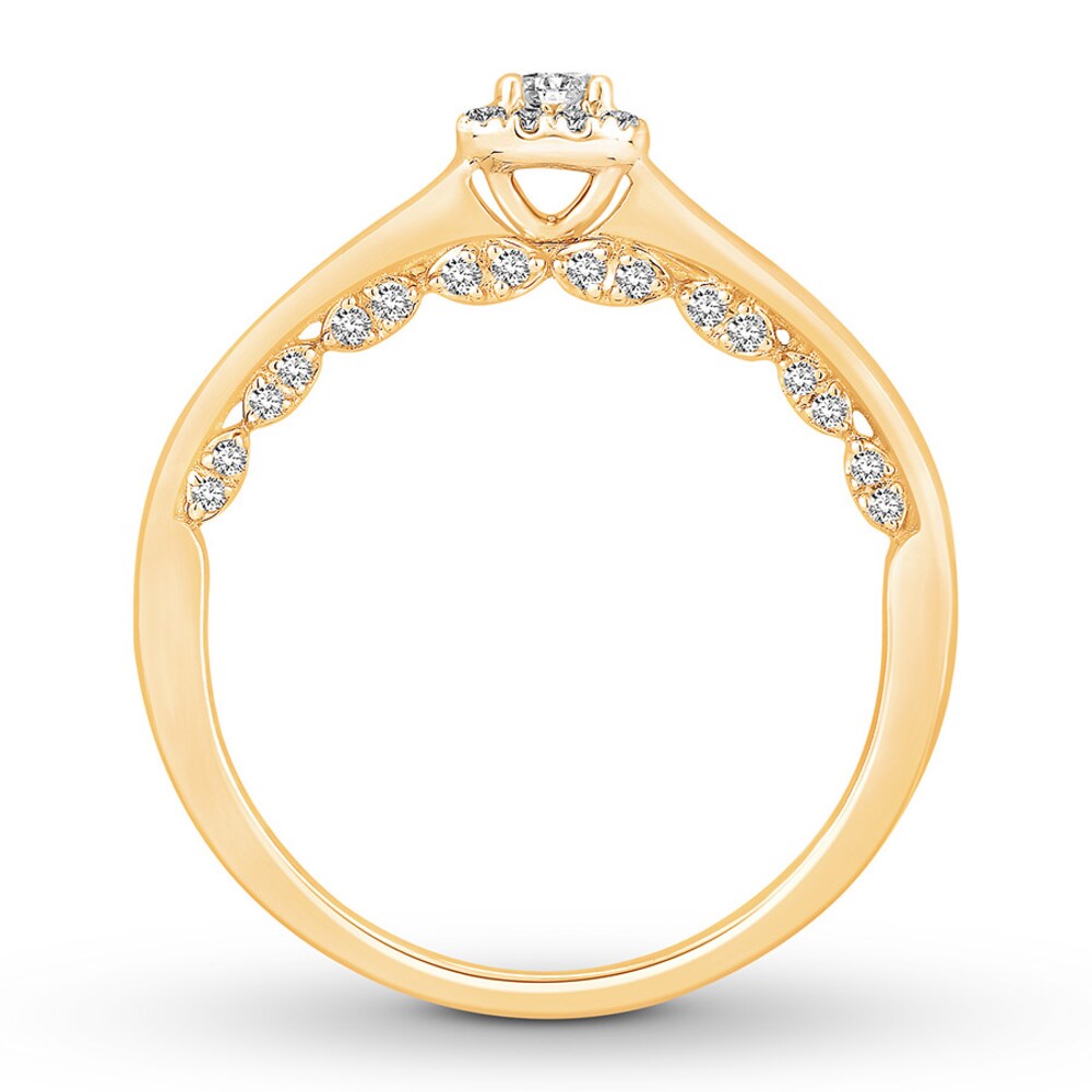 Diamond Engagement Ring 5/8 carat tw Round 14K Yellow Gold jthlOMAj