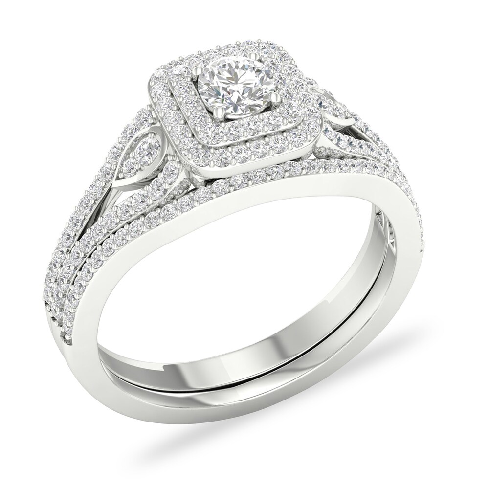 Diamond Bridal Set 5/8 ct tw Round 14K White Gold jv6Mxe9z Diamond Bridal Set 5/8 ct tw Round 14K White Gold jv6Mxe9z