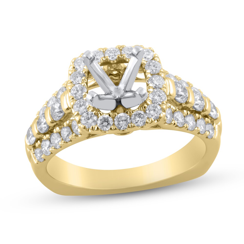 Hearts Desire Diamond Engagement Ring Setting 1-1/4 ct tw Round 18K Yellow Gold jypmksop Hearts Desire Diamond Engagement Ring Setting 1-1/4 ct tw Round 18K Yellow Gold jypmksop