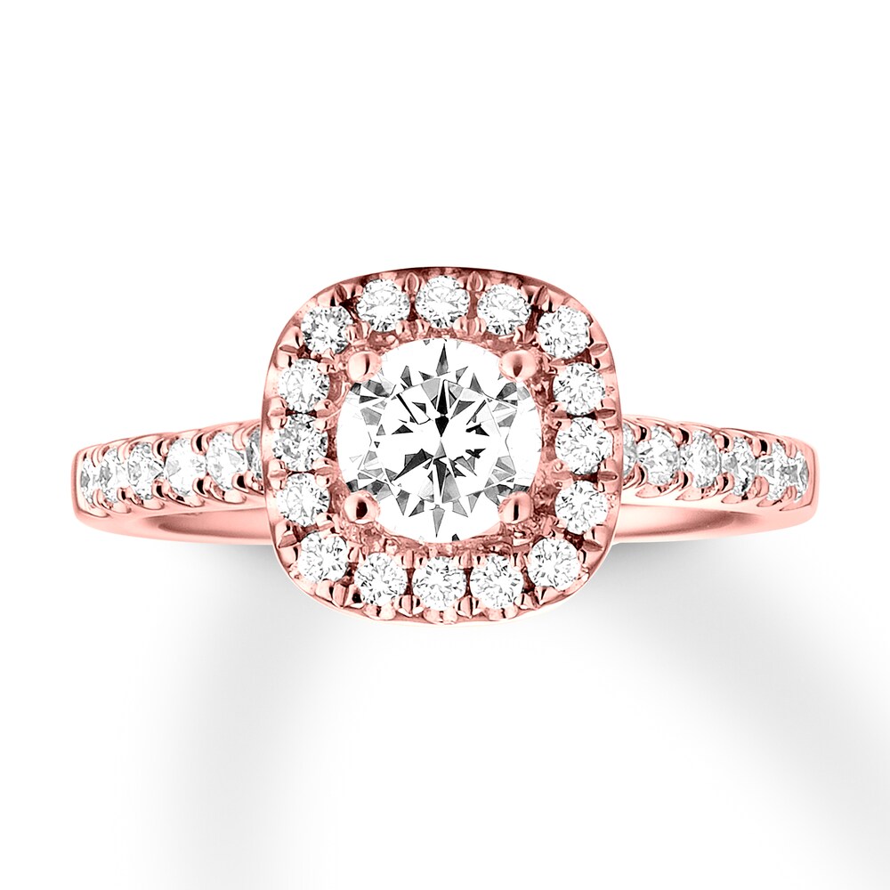 Diamond Engagement Ring 3/4 ct tw Round 14K Rose Gold k1JQovZC Diamond Engagement Ring 3/4 ct tw Round 14K Rose Gold k1JQovZC