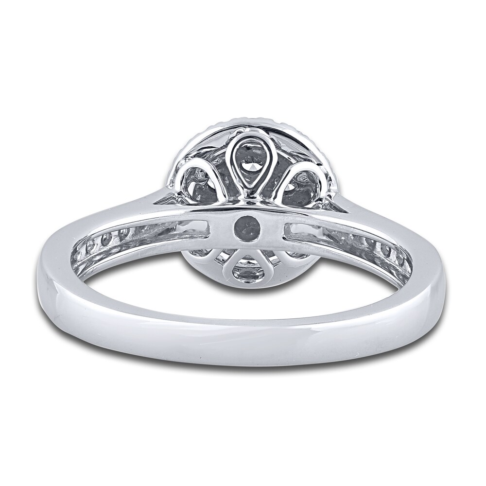 Pink & White Diamond Engagement Ring 1/2 ct tw Round 14K Two-Tone Gold k3MNfQgg Pink & White Diamond Engagement Ring 1/2 ct tw Round 14K Two-Tone Gold k3MNfQgg