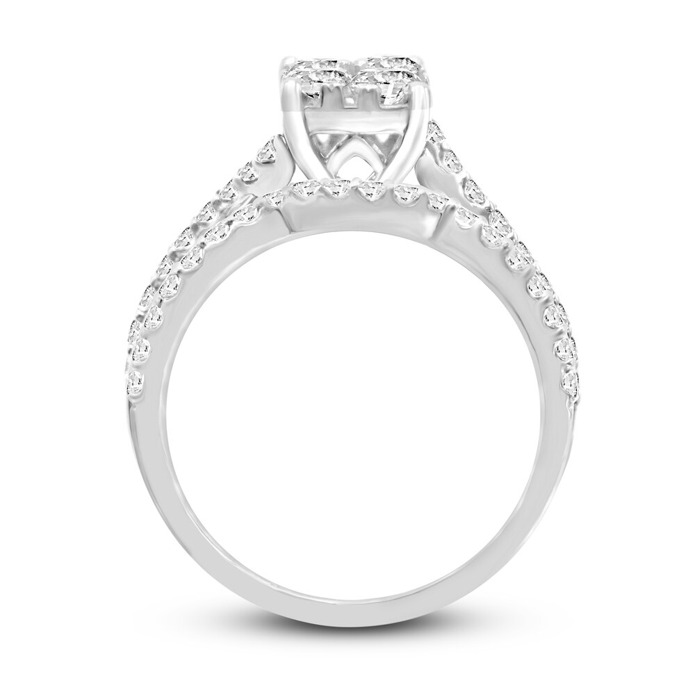 Diamond Bridal Set 1-1/4 ct tw Round 14K White Gold k3xEeRl9 Diamond Bridal Set 1-1/4 ct tw Round 14K White Gold k3xEeRl9