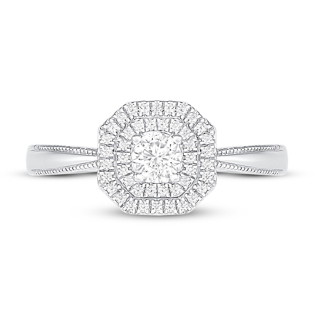 Diamond Engagement Ring 1/3 ct tw Round 14K White Gold kBahMijB Diamond Engagement Ring 1/3 ct tw Round 14K White Gold kBahMijB