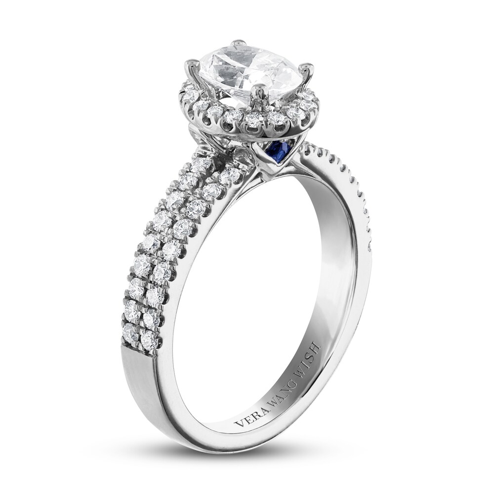 Vera Wang WISH Diamond Engagement Ring 1-1/4 ct tw Oval/Round Platinum kMlvSvx9 Vera Wang WISH Diamond Engagement Ring 1-1/4 ct tw Oval/Round Platinum kMlvSvx9