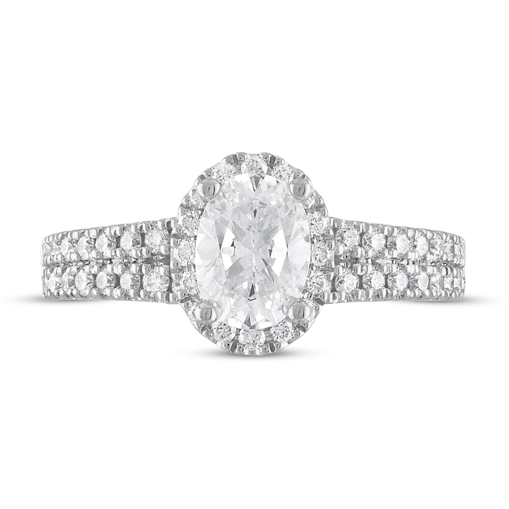 Vera Wang WISH Diamond Engagement Ring 1-1/4 ct tw Oval/Round Platinum kMlvSvx9 Vera Wang WISH Diamond Engagement Ring 1-1/4 ct tw Oval/Round Platinum kMlvSvx9