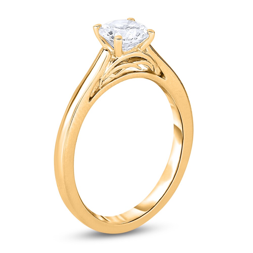 Diamond Solitaire Engagement Ring 3/4 ct tw Round 14K Yellow Gold (I2/I) kNG66y1v Diamond Solitaire Engagement Ring 3/4 ct tw Round 14K Yellow Gold (I2/I) kNG66y1v