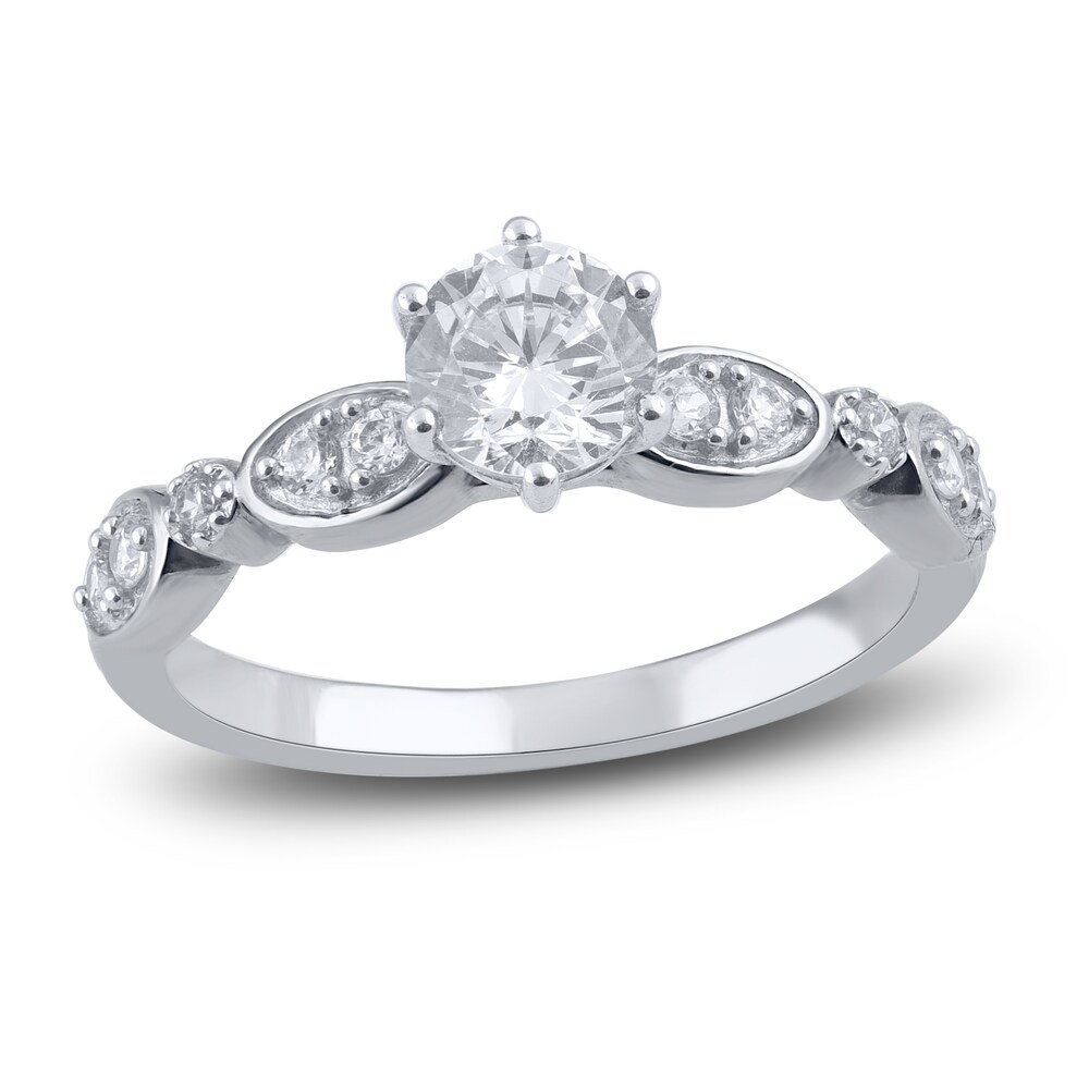 Diamond Engagement Ring 7/8 ct tw Round Platinum kd8TiNt4 Diamond Engagement Ring 7/8 ct tw Round Platinum kd8TiNt4