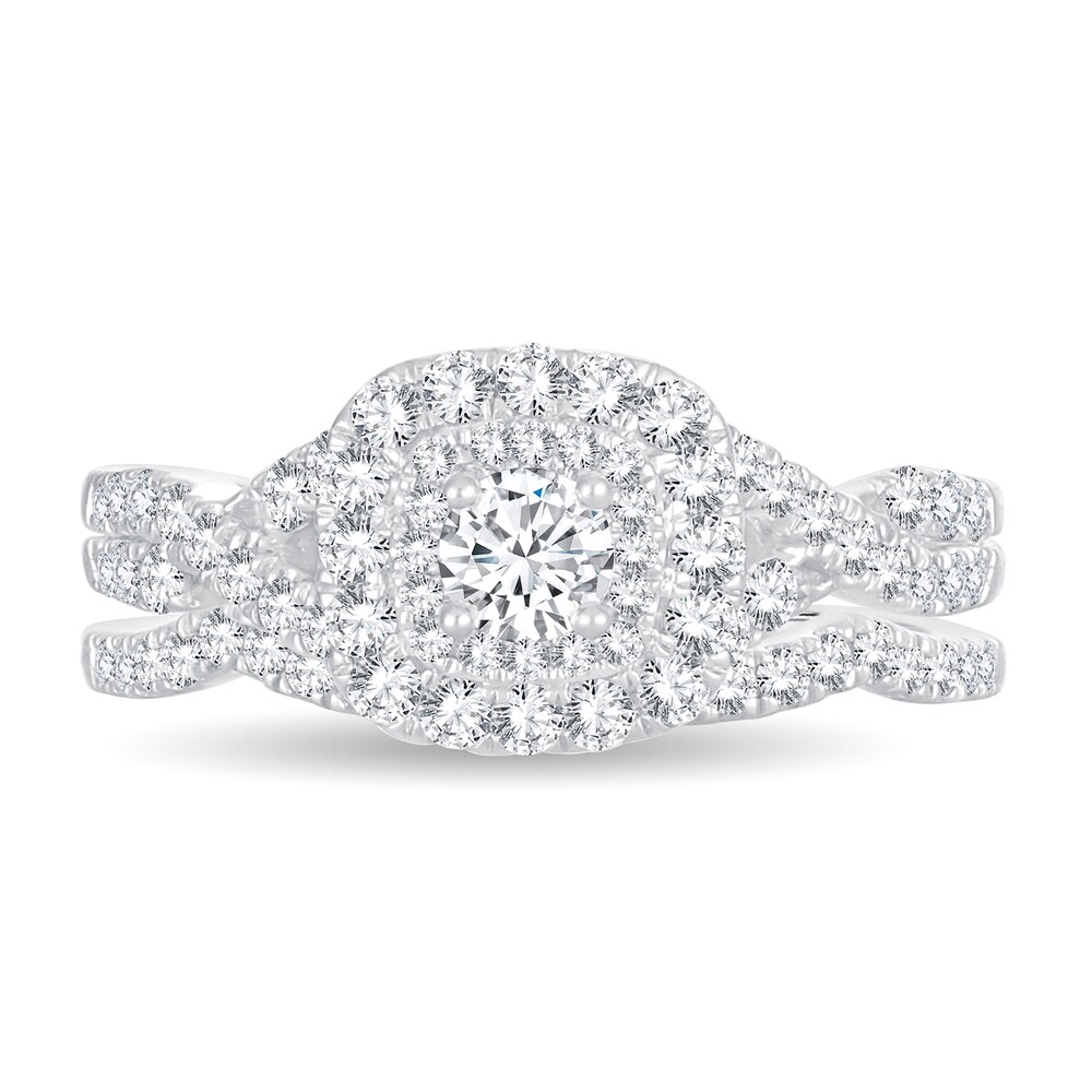 Diamond Bridal Set 1 ct tw Round 14K White Gold keUhiv0P Diamond Bridal Set 1 ct tw Round 14K White Gold keUhiv0P